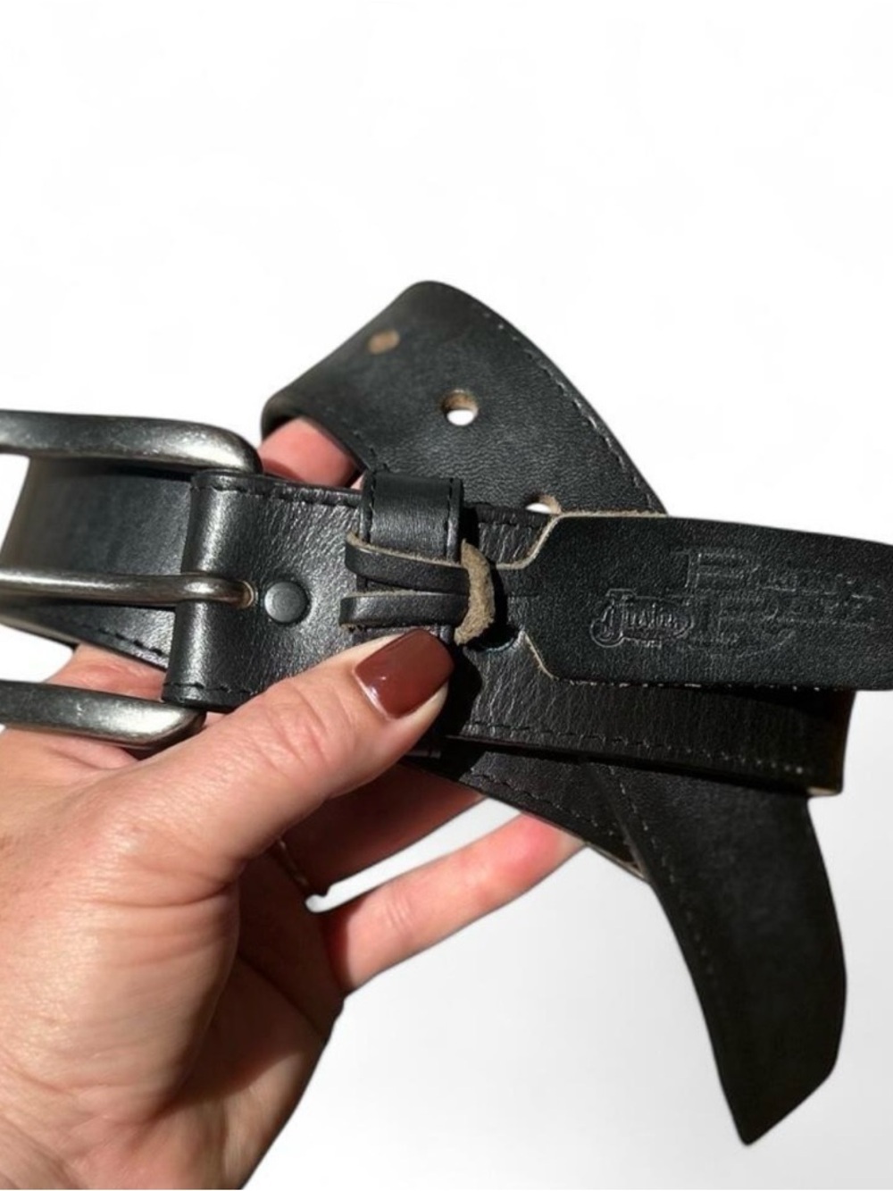 NWT Justin's Belt | Bomber Belt Genuine Black
Leather Men's Size 40 - Picture 2 of 7